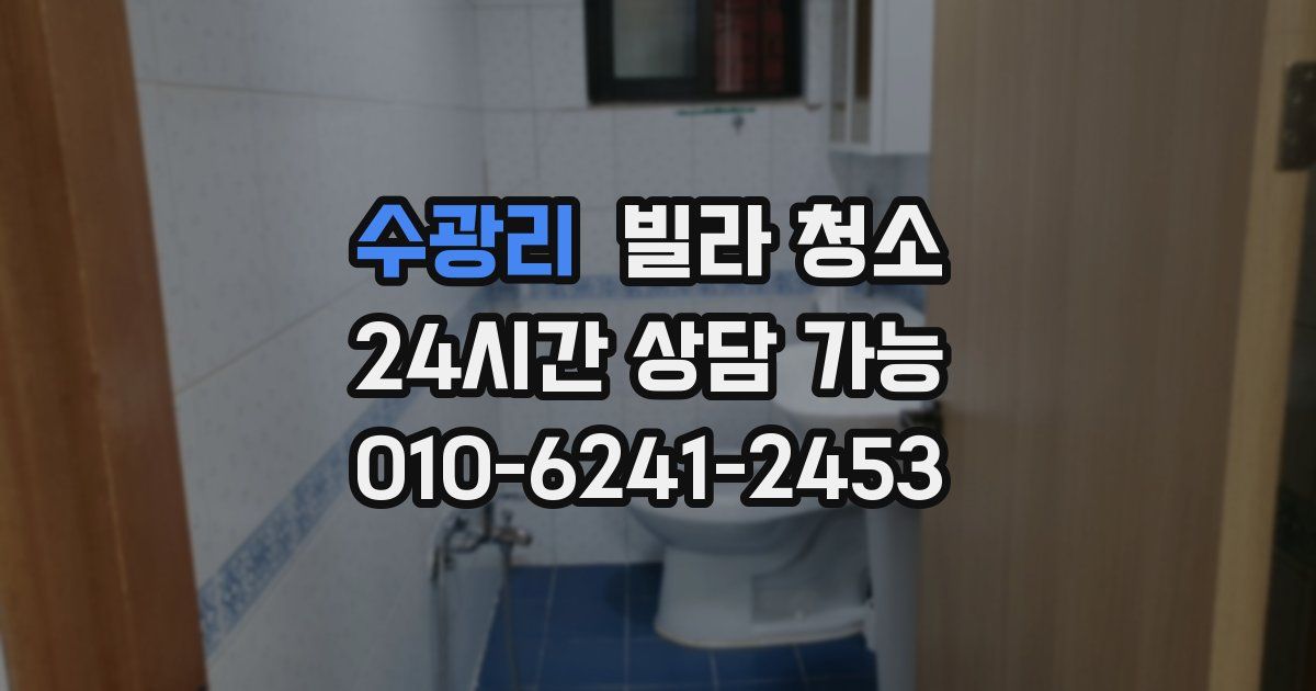 수광리 빌라 청소