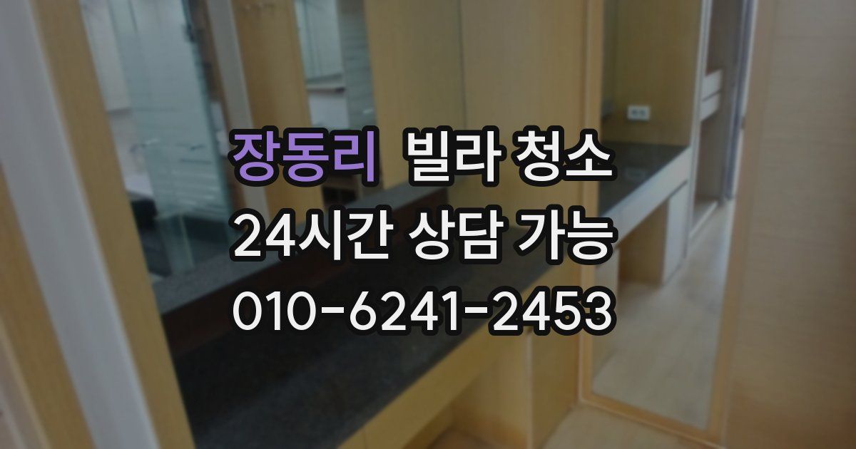 장동리 빌라 청소