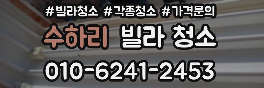 수하리 빌라 청소