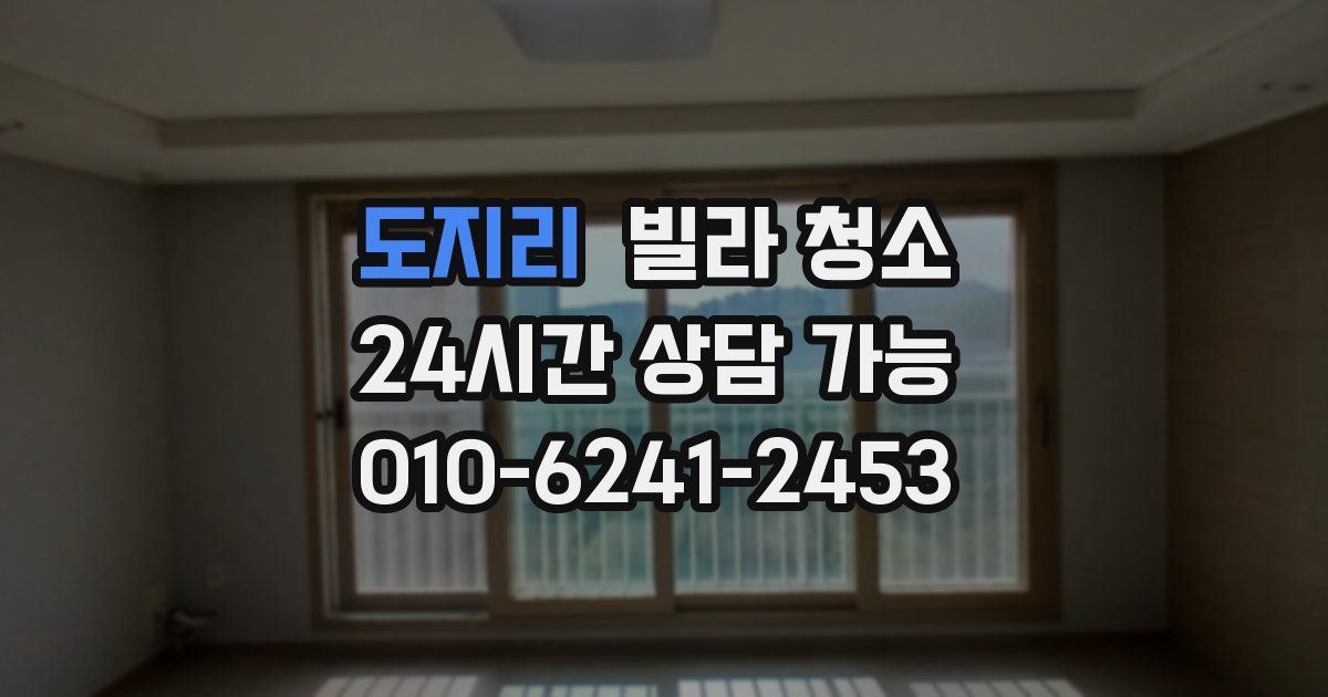 도지리 빌라 청소