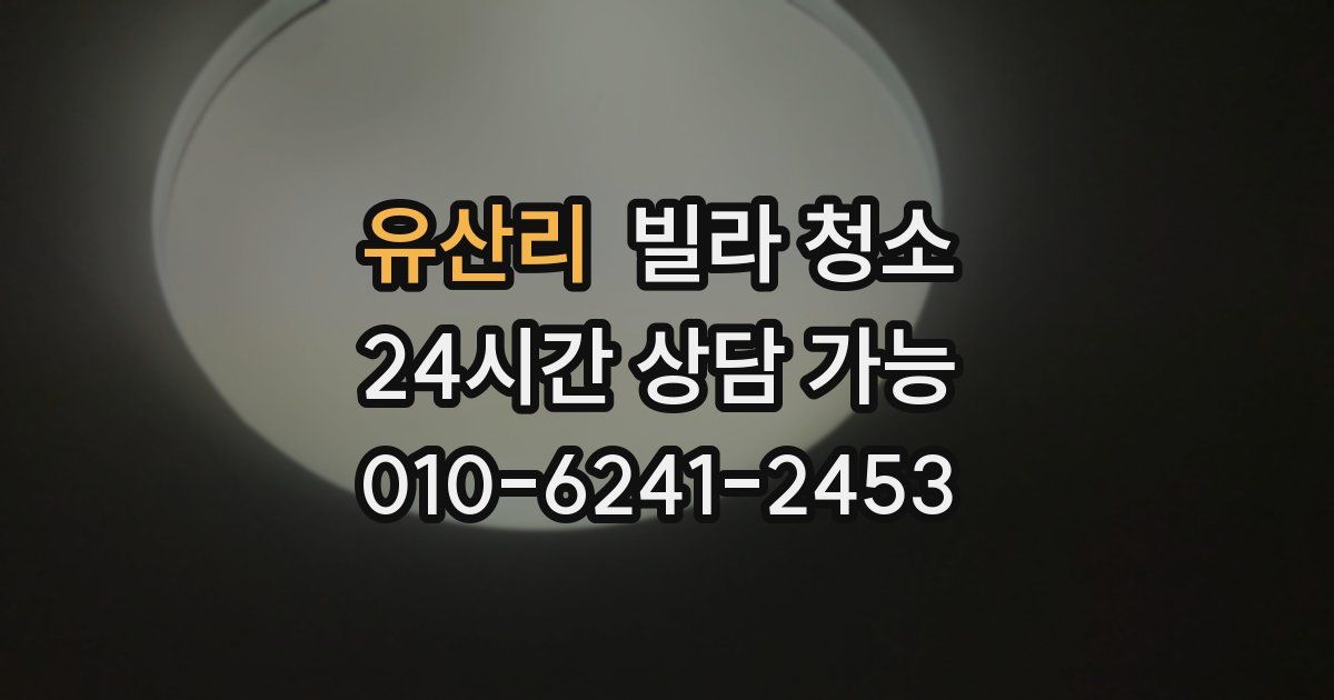 유산리 빌라 청소