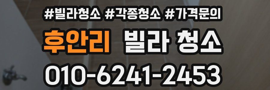 후안리 빌라 청소