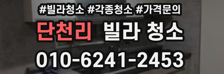 단천리 빌라 청소