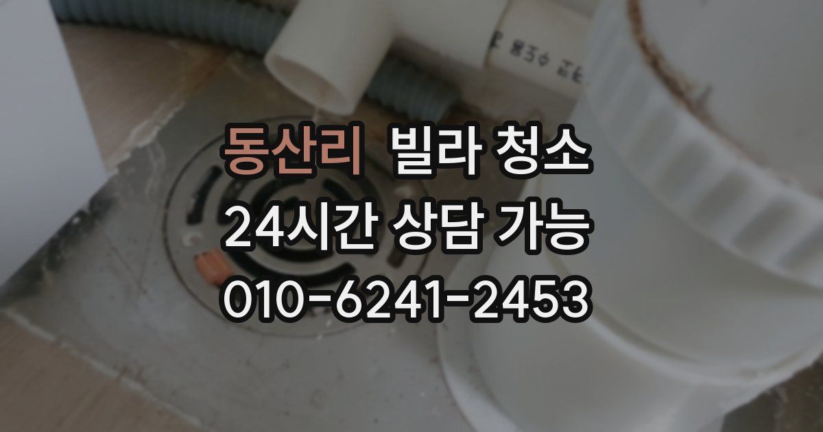 동산리 빌라 청소