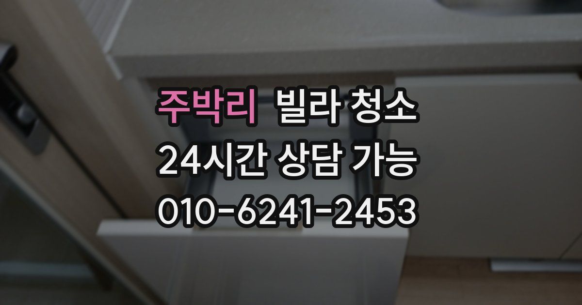 주박리 빌라 청소