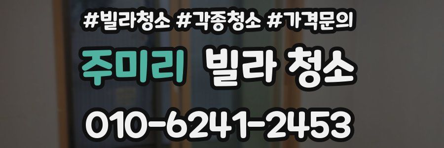 주미리 빌라 청소