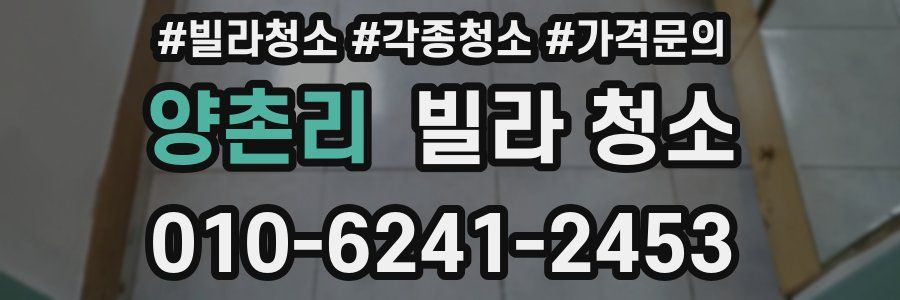 양촌리 빌라 청소