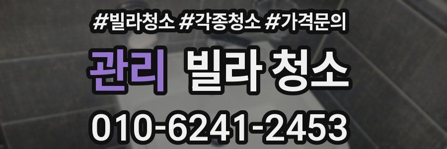 관리 빌라 청소