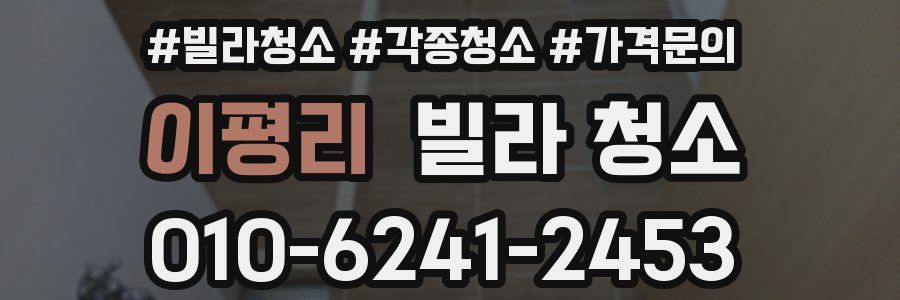 이평리 빌라 청소