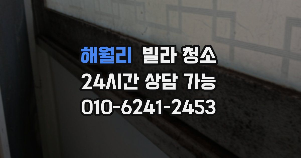 해월리 빌라 청소