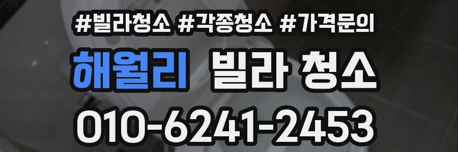 해월리 빌라 청소