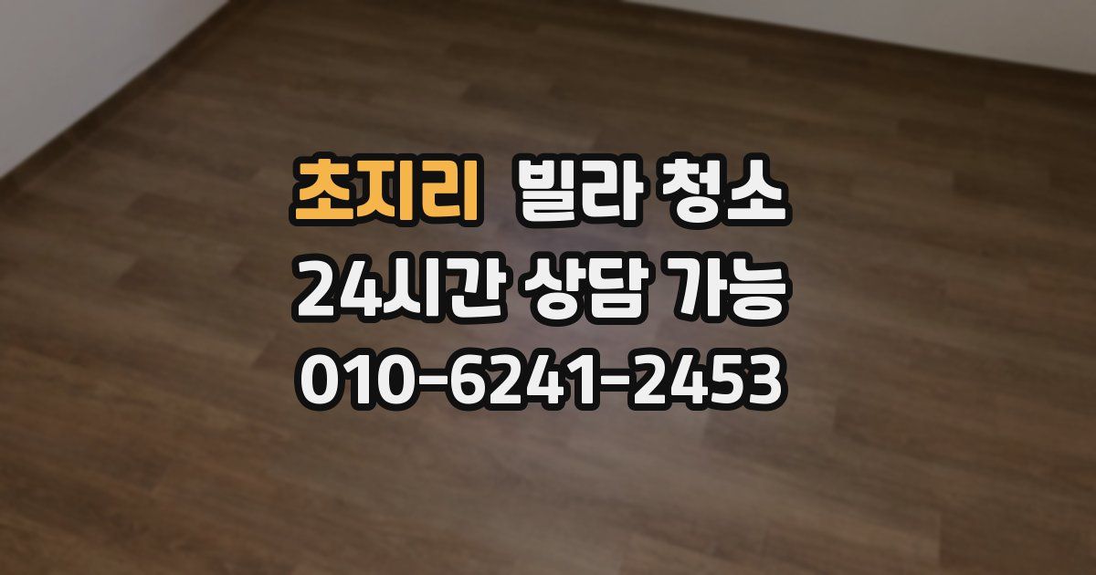 초지리 빌라 청소