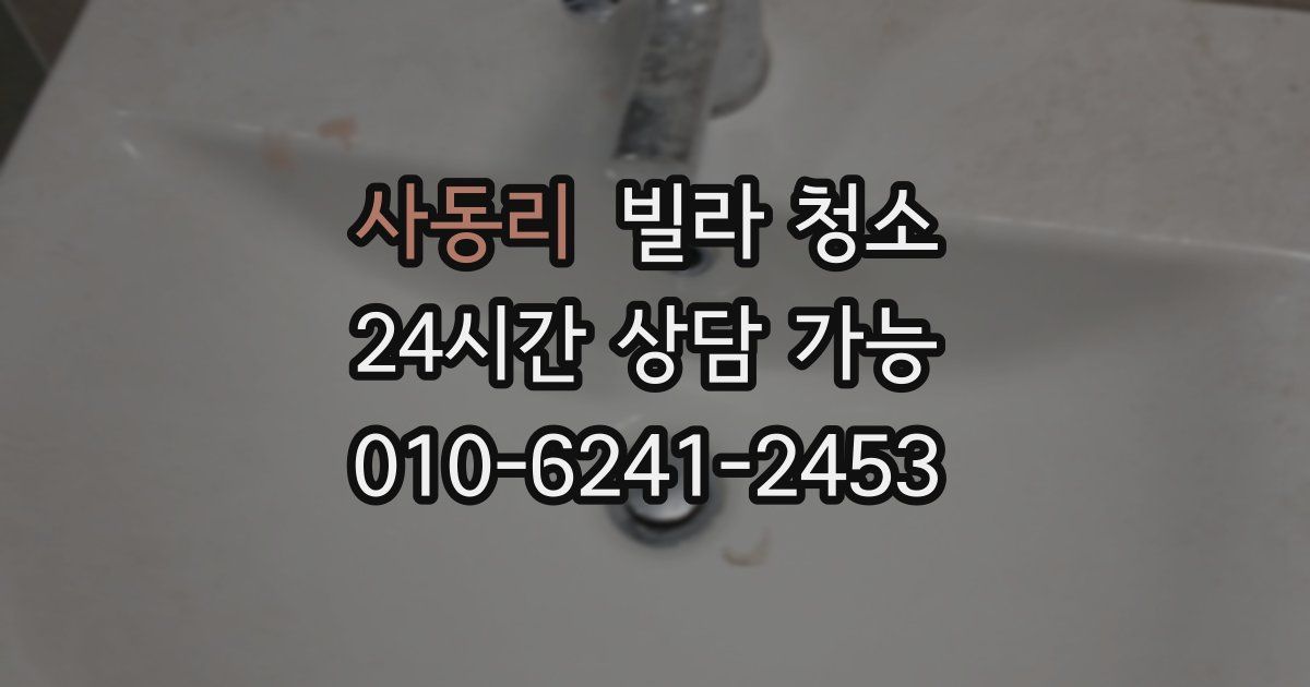 사동리 빌라 청소