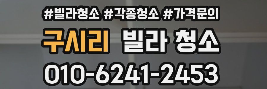 구시리 빌라 청소