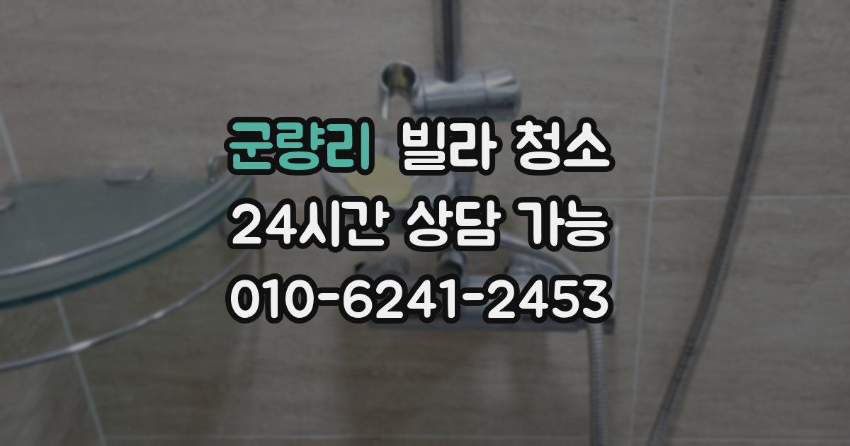 군량리 빌라 청소