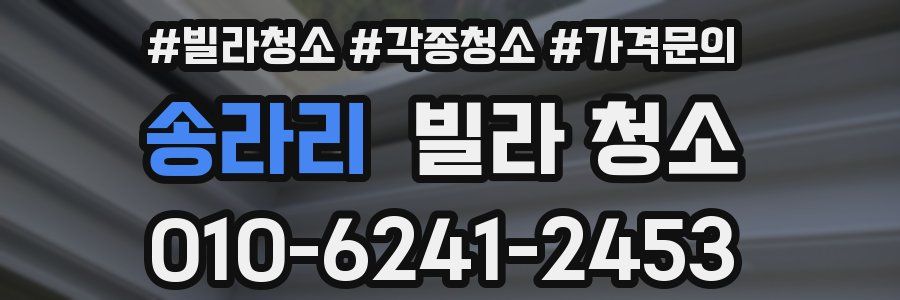 송라리 빌라 청소