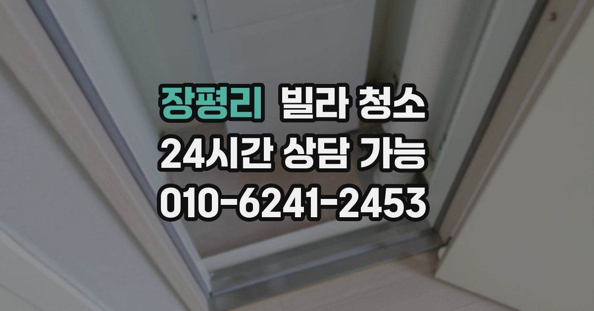 장평리 빌라 청소