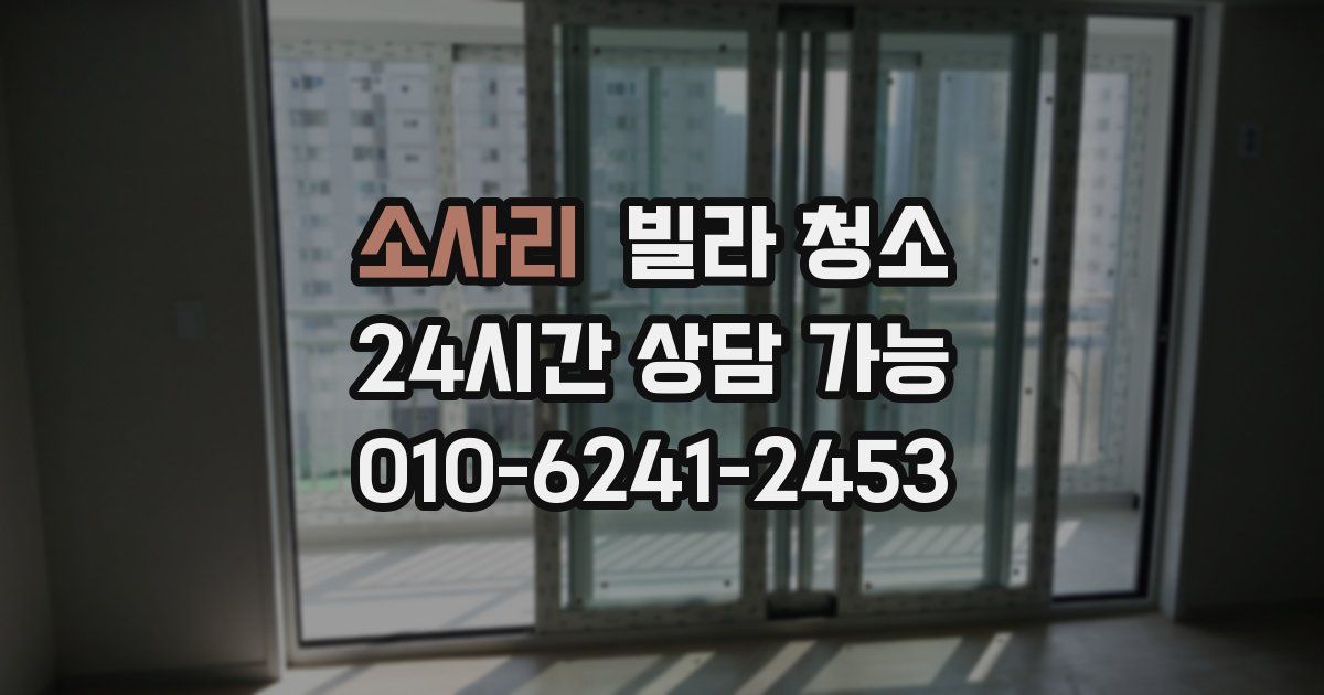 소사리 빌라 청소