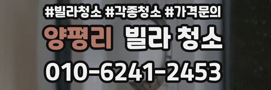 양평리 빌라 청소