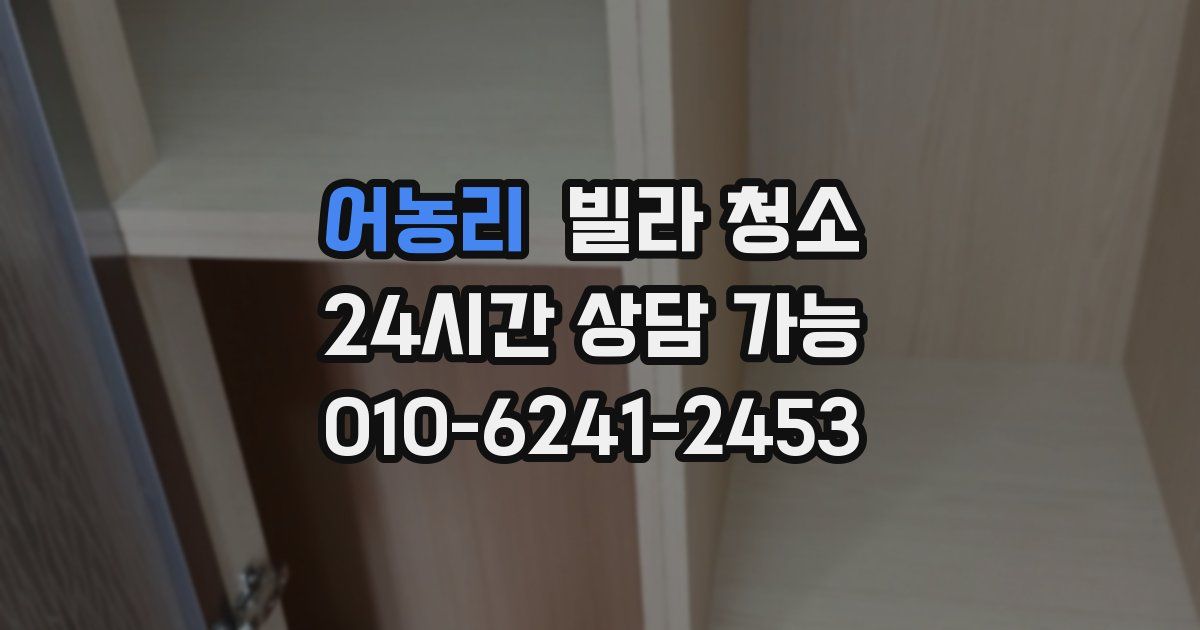 어농리 빌라 청소