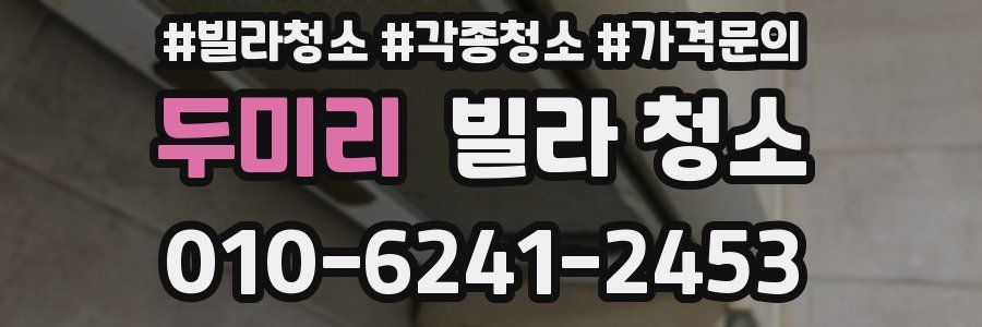 두미리 빌라 청소