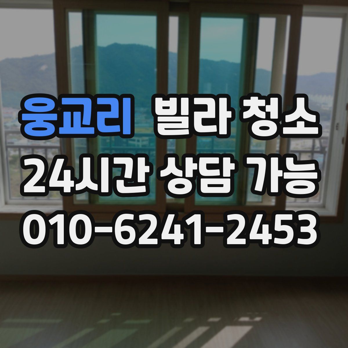 웅교리 빌라 청소