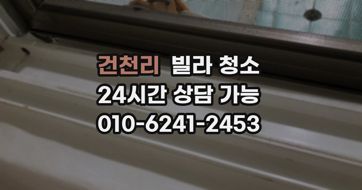 건천리 빌라 청소