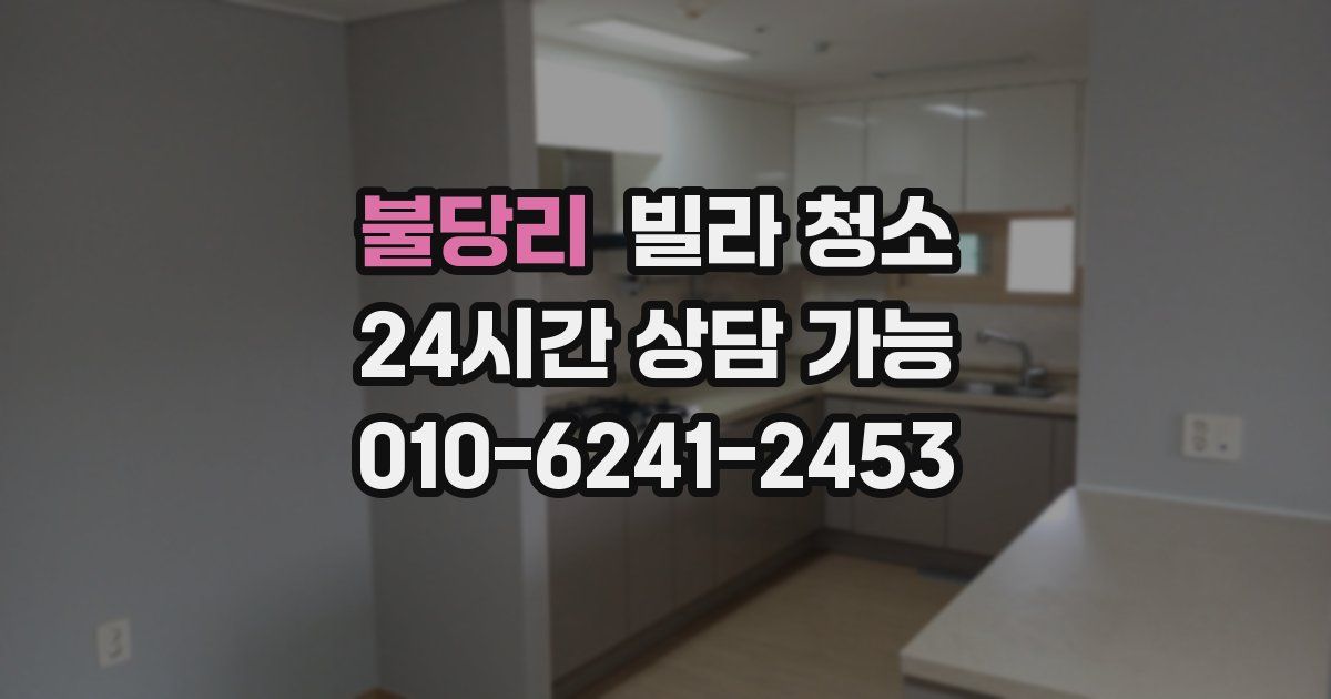 불당리 빌라 청소