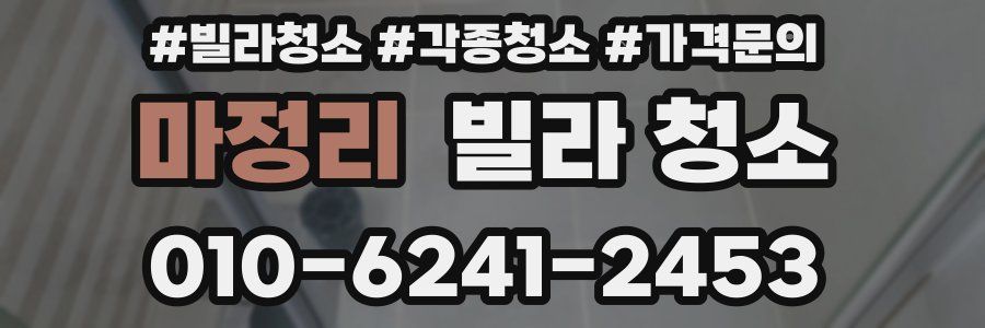 마정리 빌라 청소