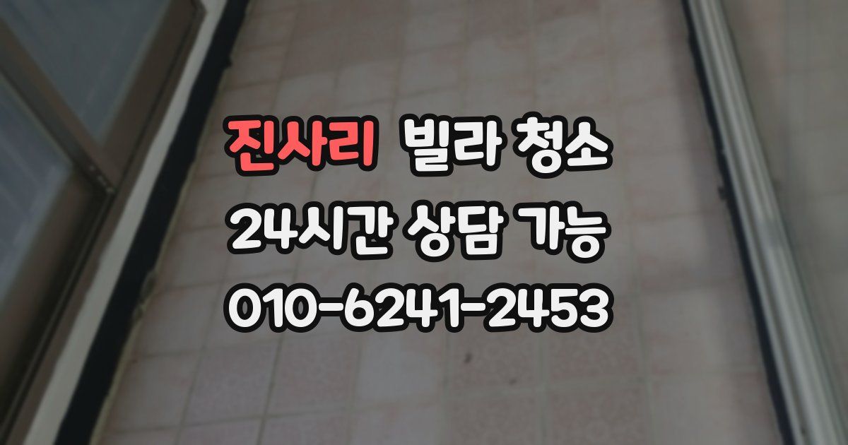 진사리 빌라 청소