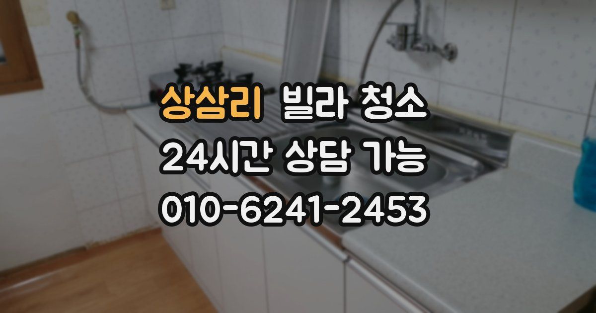 상삼리 빌라 청소