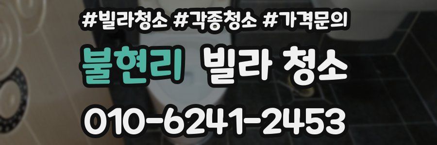 불현리 빌라 청소