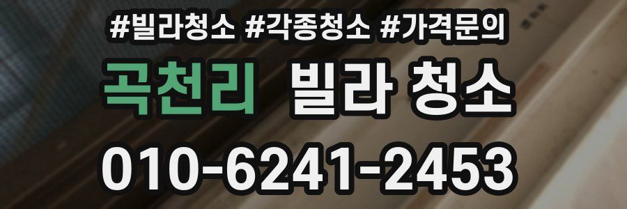 곡천리 빌라 청소