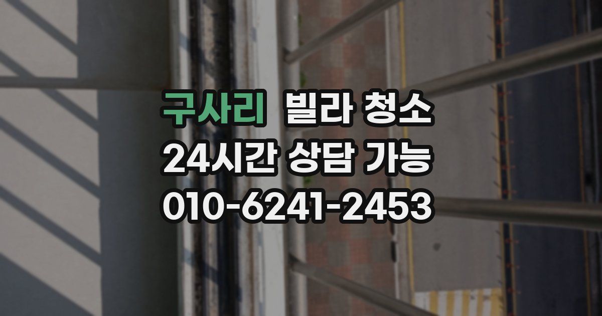 구사리 빌라 청소