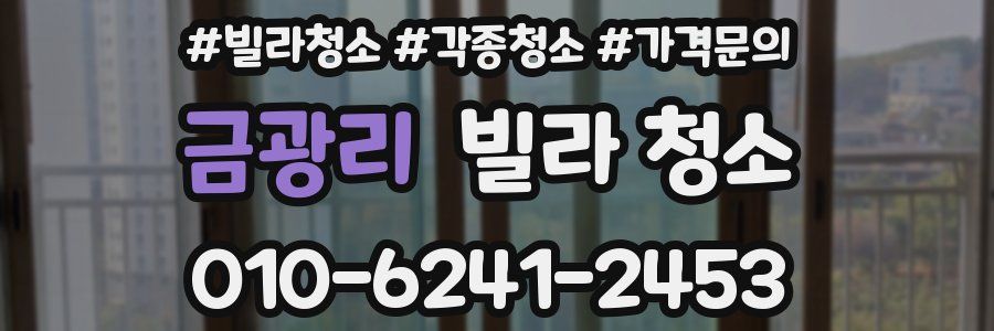 금광리 빌라 청소