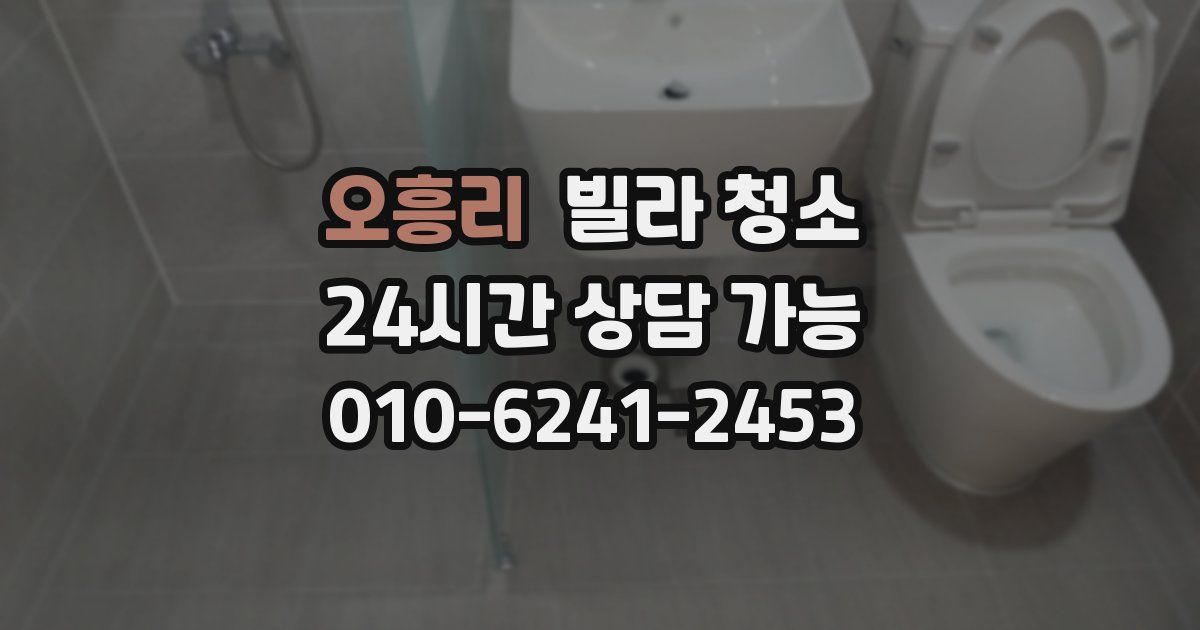 오흥리 빌라 청소