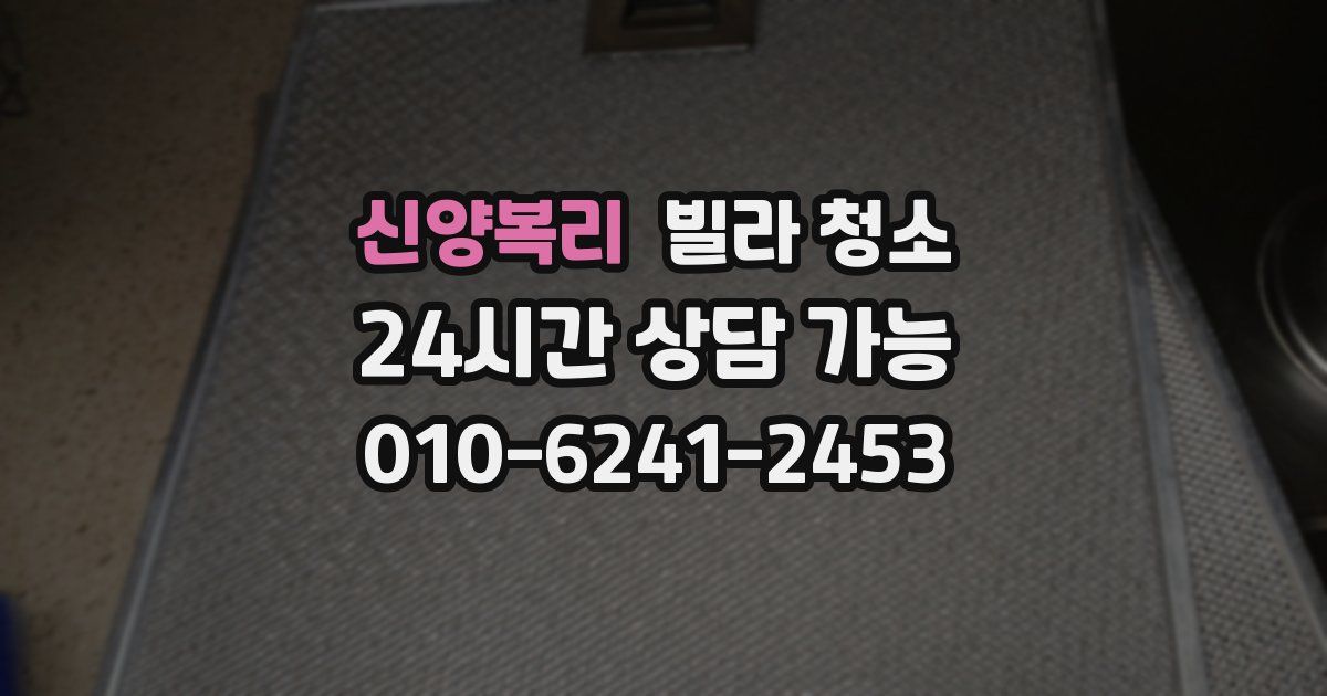 신양복리 빌라 청소