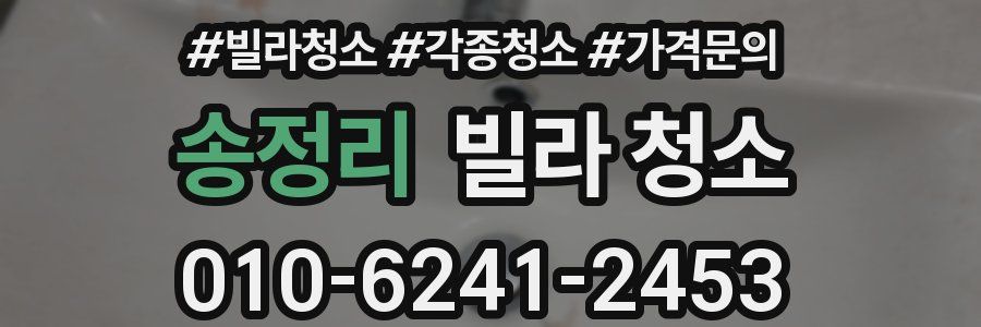 송정리 빌라 청소