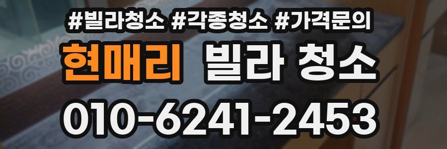 현매리 빌라 청소