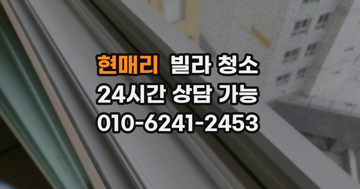 현매리 빌라 청소