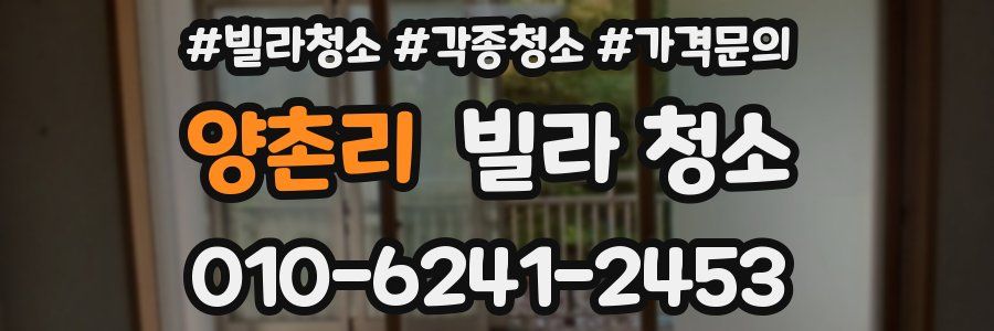 양촌리 빌라 청소