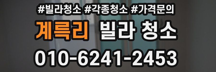 계륵리 빌라 청소
