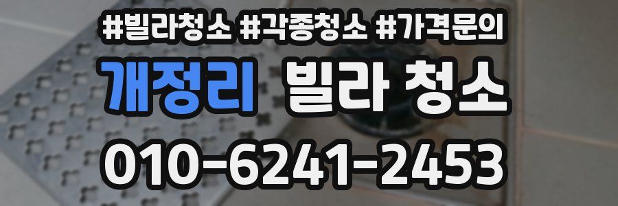 개정리 빌라 청소