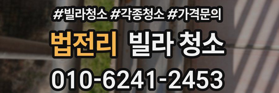 법전리 빌라 청소