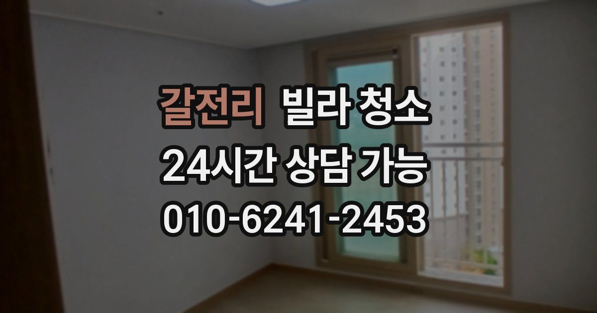 갈전리 빌라 청소