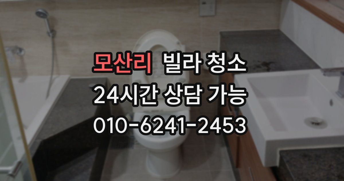 모산리 빌라 청소