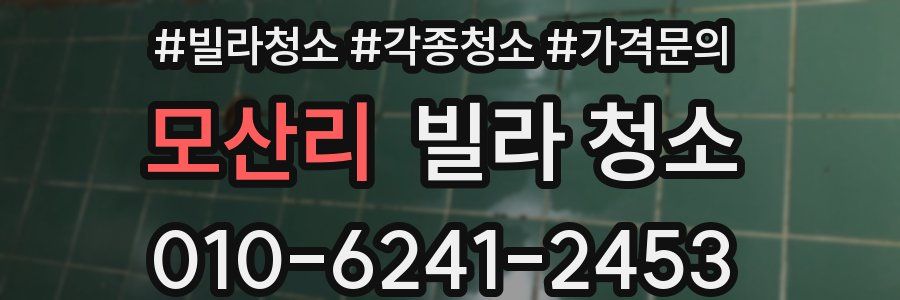 모산리 빌라 청소