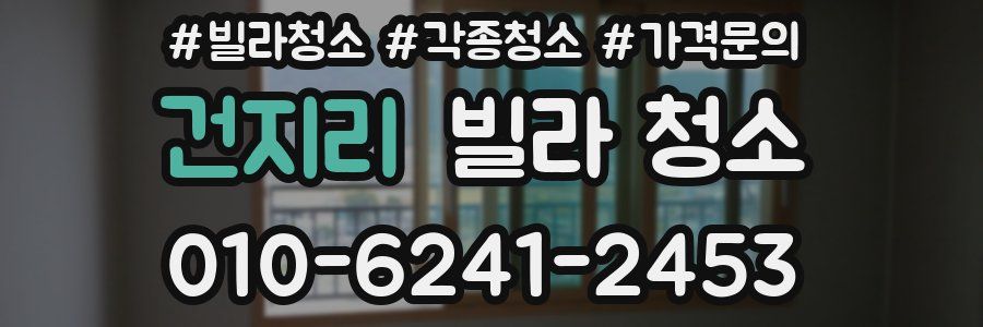 건지리 빌라 청소