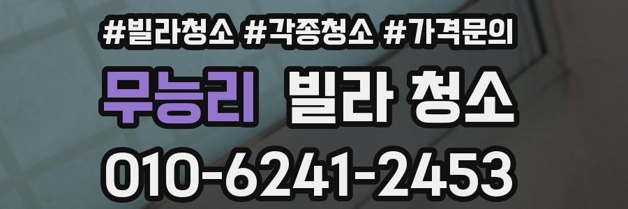 무능리 빌라 청소