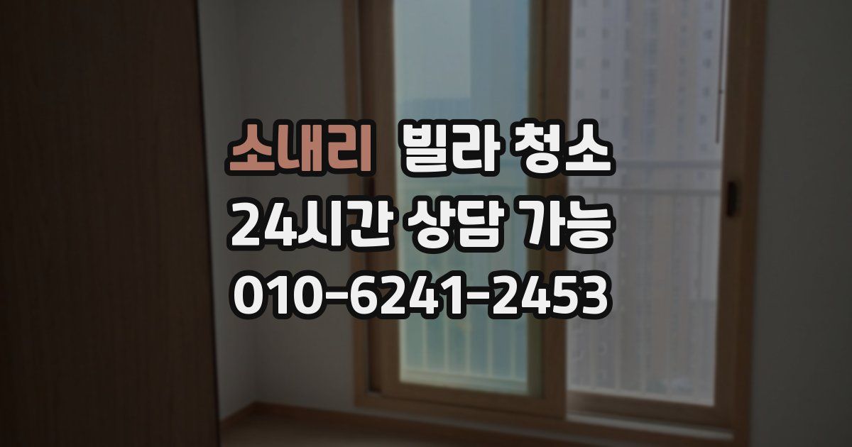 소내리 빌라 청소